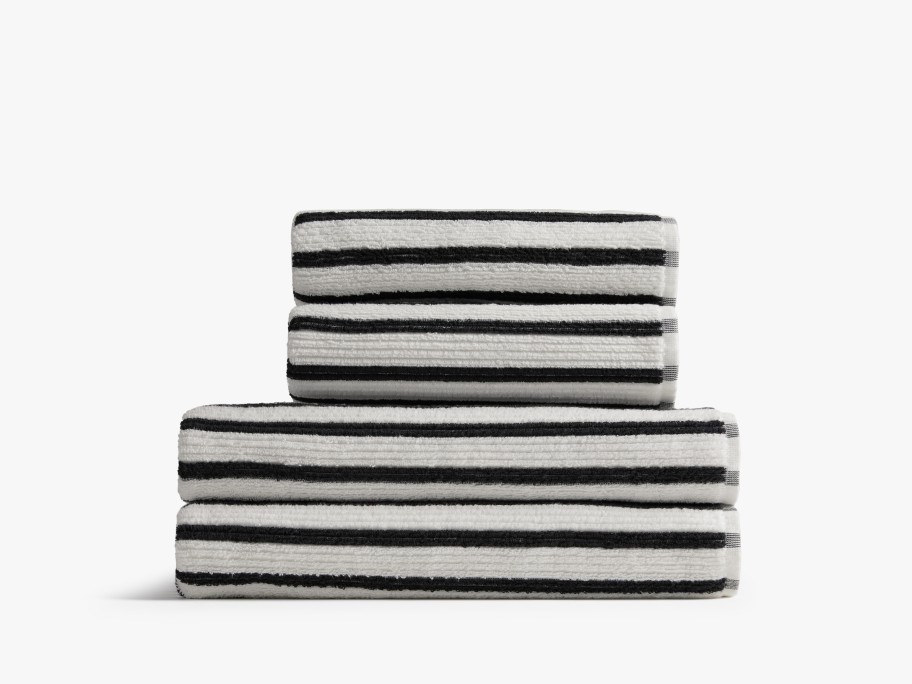 Parachute Towel Bundlesup | 2+2 Organic Resort Stripe Bath Bundle