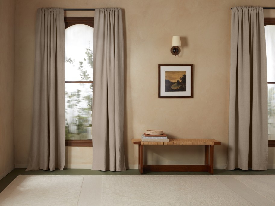 Parachute Curtains + Hardware | Washed Linen Blackout Curtain